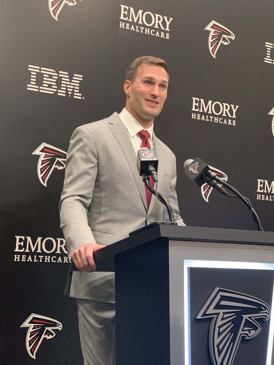 Kirk Cousins said ⁦TE Kyle Pitts was probably the first of his new ⁦@AtlantaFalcons⁩ teammates to reach out…recruiting him weeks ago. Cousins said he’d write a check for Pitts to give up No. 8, to which Pitts replied: “I just want targets every game.”