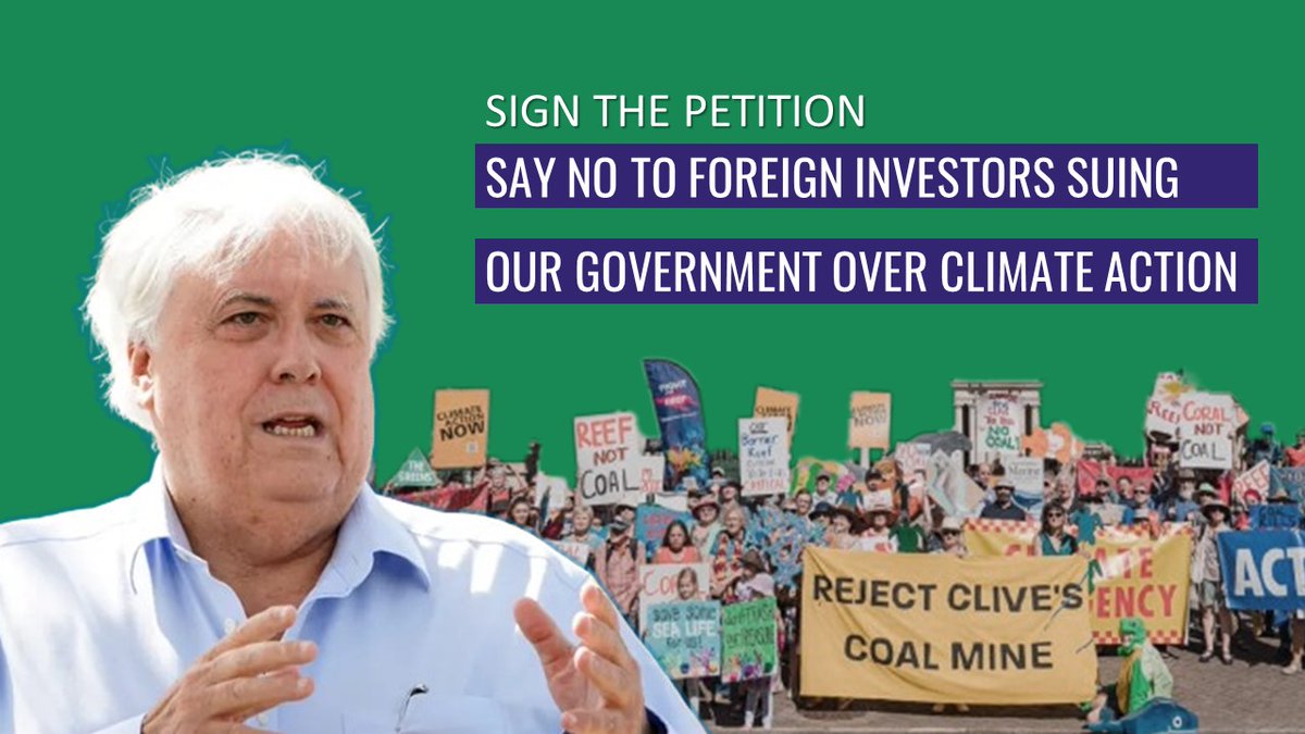 📢Sign the Petition 📢 Stop investors like Clive Palmer from suing our government for billions over climate change policies aftinet.org.au/petition-trade…