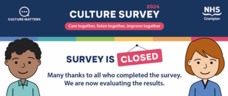 Grampian We Care (@grampianwecare) on Twitter photo 📢SURVEY CLOSED!A Big thank you to everyone who took part in this years #NHSGCultureMatters24 staff Survey for Combined Child Health & <a href="/NHSG_Facilities/">NHSG Facilities & Estates</a> !! Findings from this Survey will help shape a better & Stronger <a href="/NHSGrampian/">NHS Grampian</a>- Keep your eyes pealed for the prize draw winners! 📢SURVEY CLOSED!A Big thank you to everyone who took part in this years #NHSGCultureMatters24 staff Survey for Combined Child Health & <a href="/NHSG_Facilities/">NHSG Facilities & Estates</a> !! Findings from this Survey will help shape a better & Stronger <a href="/NHSGrampian/">NHS Grampian</a>- Keep your eyes pealed for the prize draw winners!