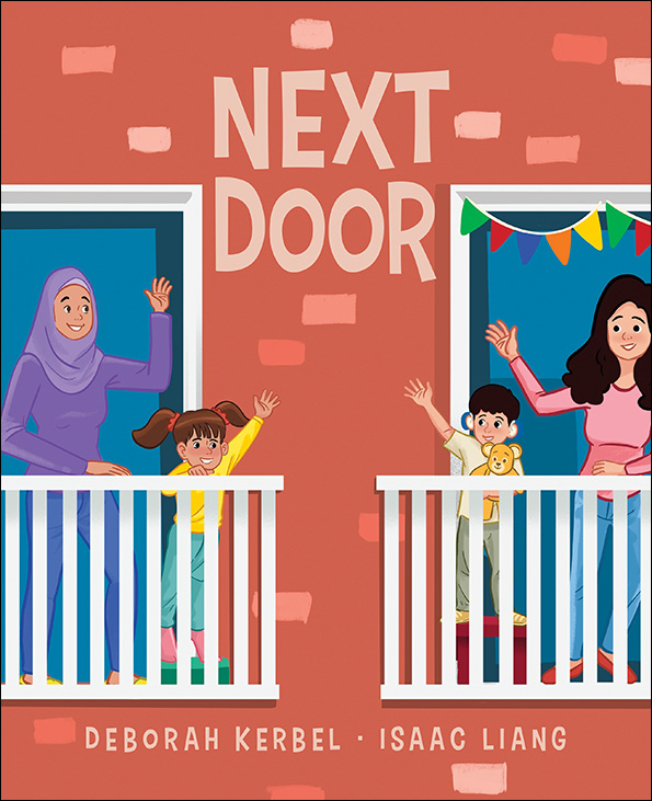 #Friendship grows between a #Deaf child and his new neighbour despite language differences, finding other ways to communicate. #Wordless #PictureBook Next Door by @DeborahKerbel & deaf illustrator Isaac Liang, shows #Diversity & #Community in action. #NatLibReads