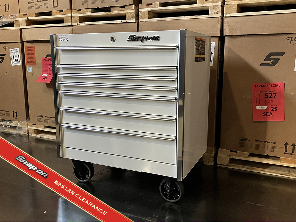 イベント等で現品展示されている工具箱クリアランス、第二弾は大人気