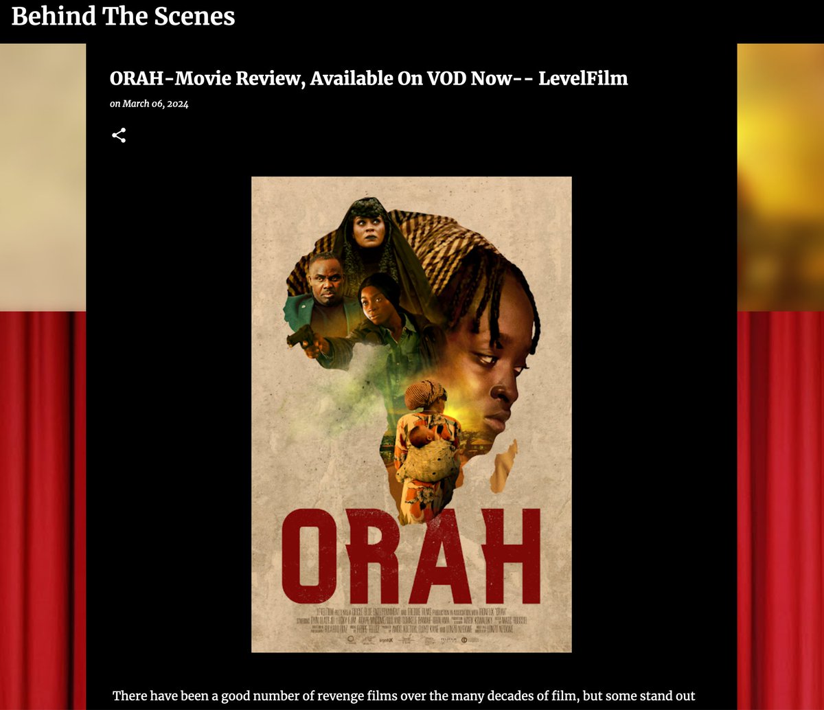 Another glowing review of Orah by Behind The Scenes.
abehindthescenes.blogspot.com/2024/03/orah-m…