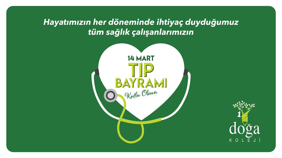 Tüm sağlık çalışanlarımızın 14 Mart Tıp Bayramı kutlu olsun.
İyi ki varsınız…💚