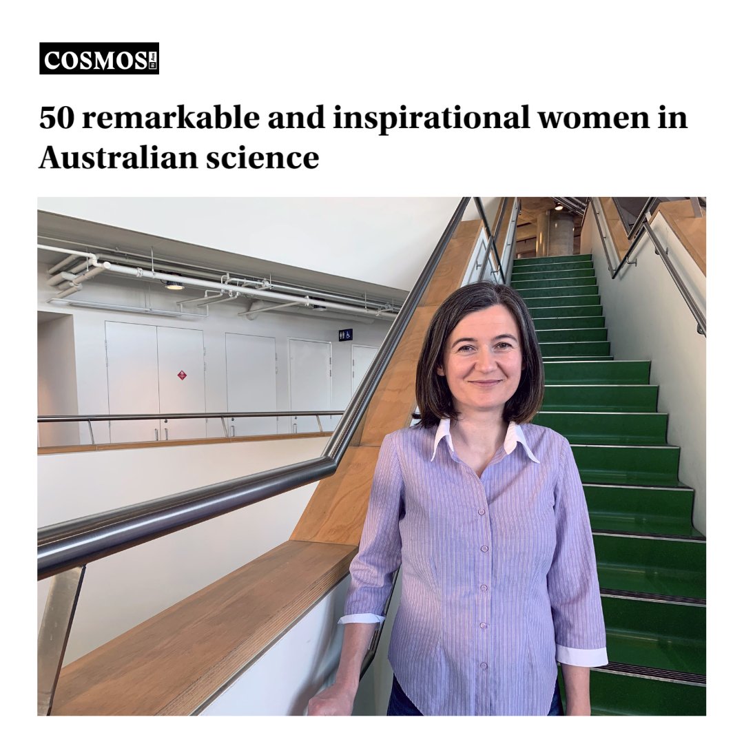 Swinburne's tweet photo. Swinburne Associate Professor Andreea Molnar is among 50 female researchers and scientists recognised by @CosmosMagazine for her dedication and contribution to Australian science.  Read more 👉 https://t.co/HYV9WGUCan

#stem #WomenInSTEM #swinburne https://t.co/UWk2nWCFPI