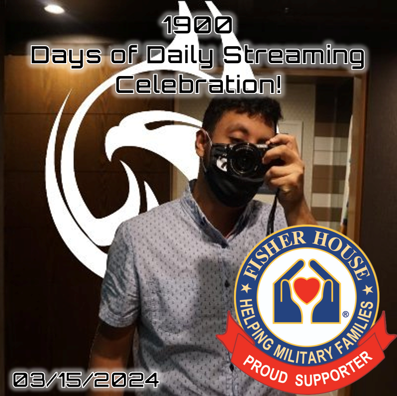 TheFalconElite's tweet photo. This Friday, March 15, 2024, I will be celebrating 1900 Days of Daily Streaming!

To celebrate, we will be raising funds for @FHFStreaming!

Let's celebrate an insane milestone while supporting an amazing cause! https://t.co/fmv2TIczjf