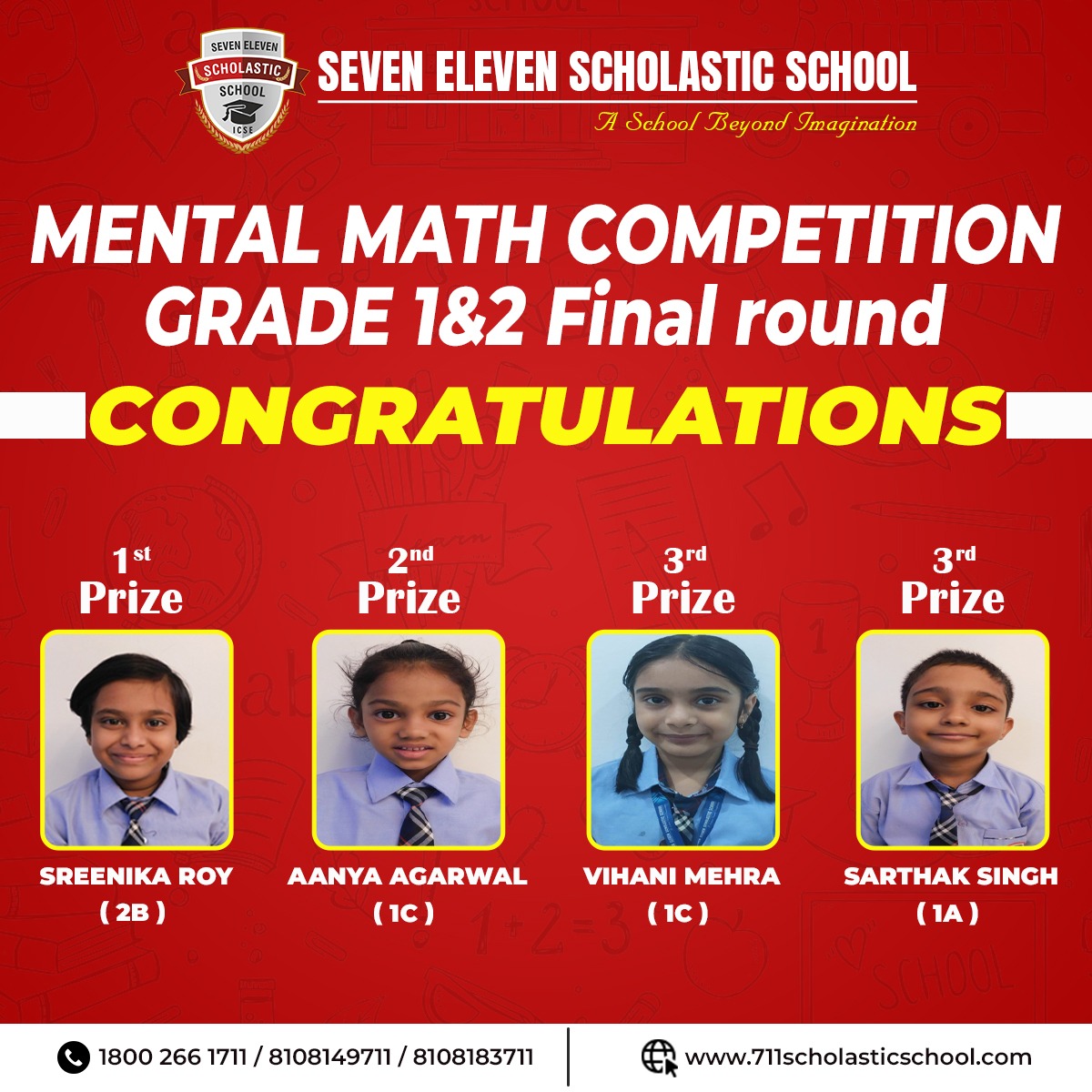 711scholasticS's tweet photo. Congratulations to all the Students 📷

#scholastics #sess #education #digitallibrary #childcentric #icse #preprimary #primary #secondary #teacher #students #admissionsopen #miraroad https://t.co/YAynqTAbGG