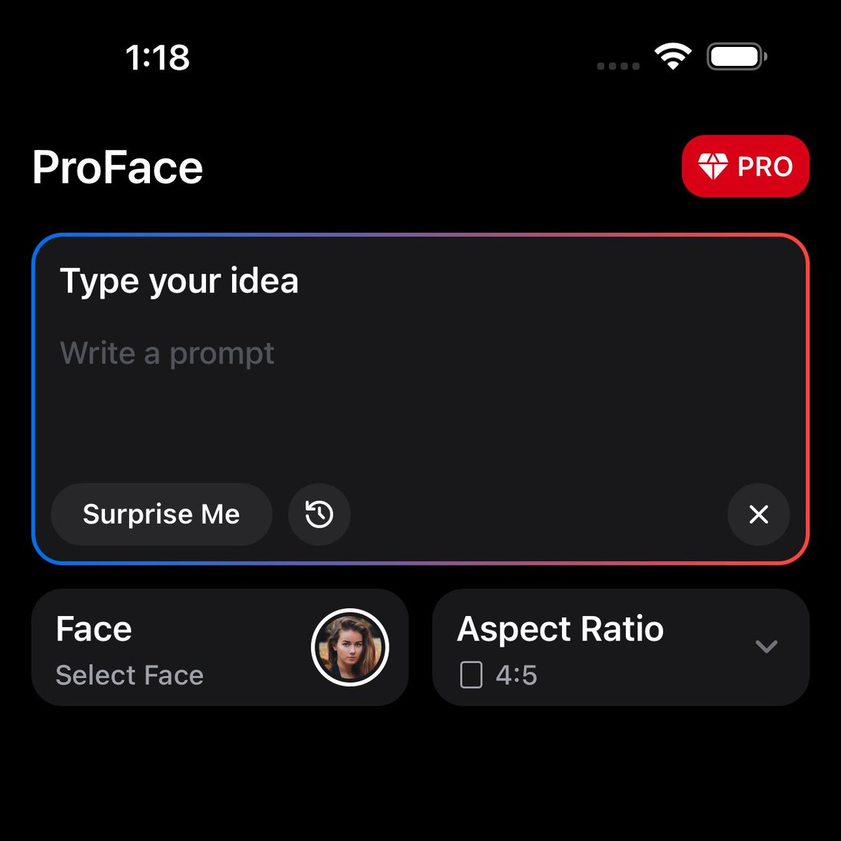 zhdsuperman's tweet image. 准备给 #ProFace 上 text to image 的功能，Surprise Me 应该怎么翻译？🤔 “吓我一跳” ？