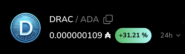 OnADracX's tweet photo. $DRAC heating up! 
🚀🚀🚀 https://t.co/sOuNW27uVZ
