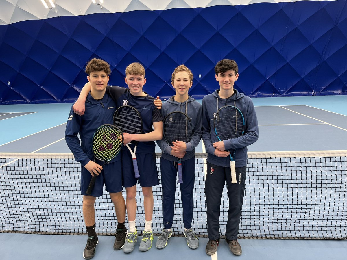 Thanks for the match @Hutchesons 👍Excellent tennis on display and,most importantly, good sporting behaviour which was great to observe, thank you to all boys involved 👏👏 @LTACompetitions #Ltayouthtennis