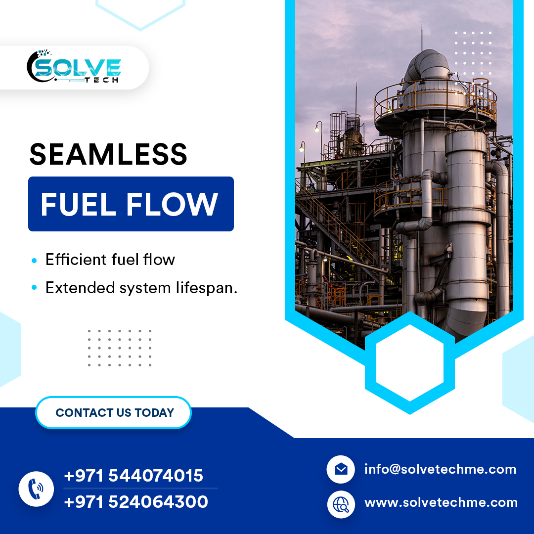 SolveTechLLC's tweet image. 🛢️ Improve your fuel system with SolveTech&apos;s FUEL OIL SYSTEM Services in Dubai, UAE! 🚛💨

Benefits: 
✅ Smooth fuel flow 
✅ Longer system lifespan

Contact us:
📞 +971 524064300
📧 info@solvetechme.com
🔗 solvetechme.com/fuel-oil-syste…

#FuelOilSystem #Dubai #UAE #FuelManagement