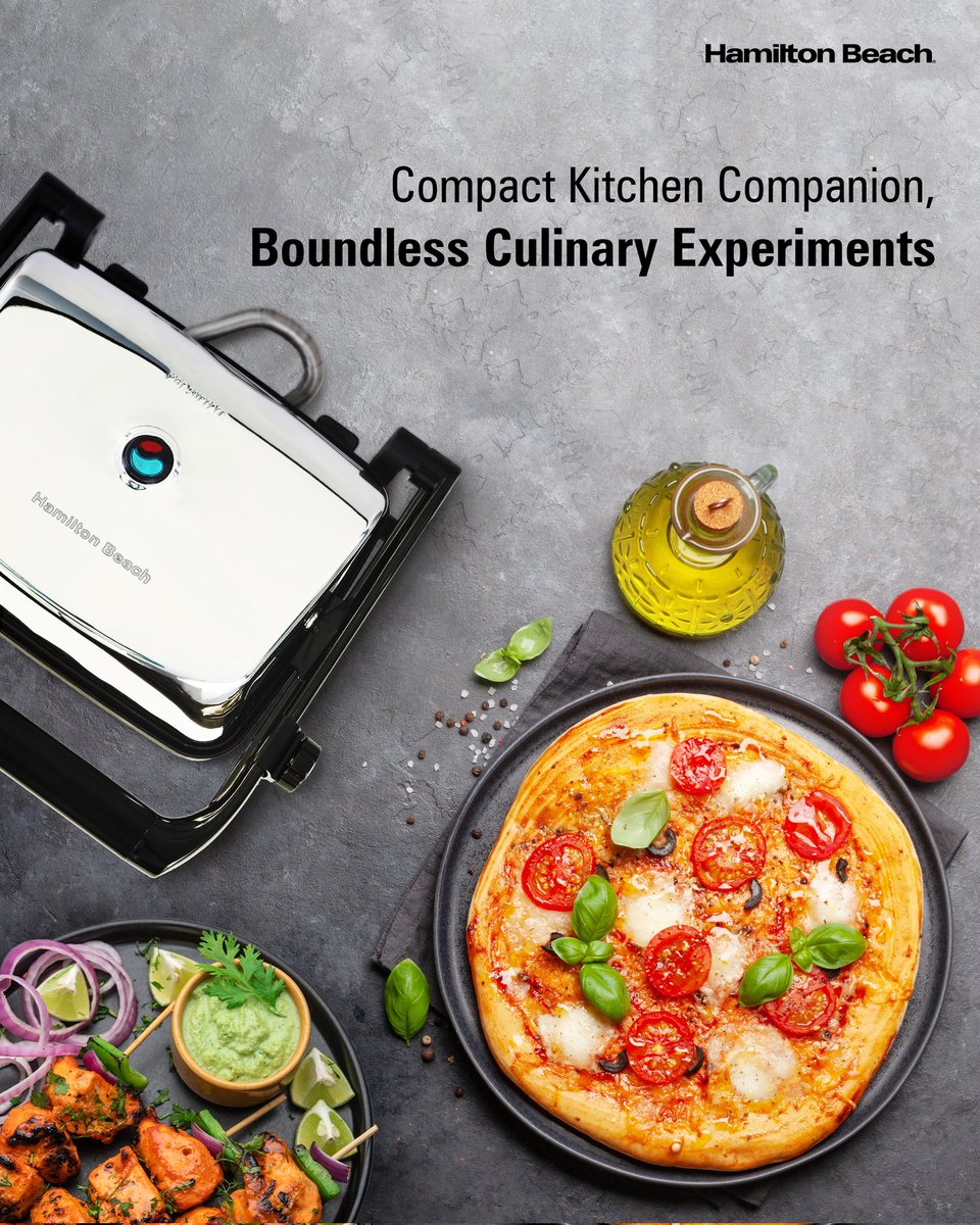 HamiltonBeachIN's tweet photo. Versatality is a gift. Not everyone can handle it. But Hamilton Beach Panini Maker can tackle everything in style! 

#HeartfeltBites #SayHelloToPerfection 
#paninimaker 
#hamiltonbeachindia https://t.co/0QHYB9E1qq