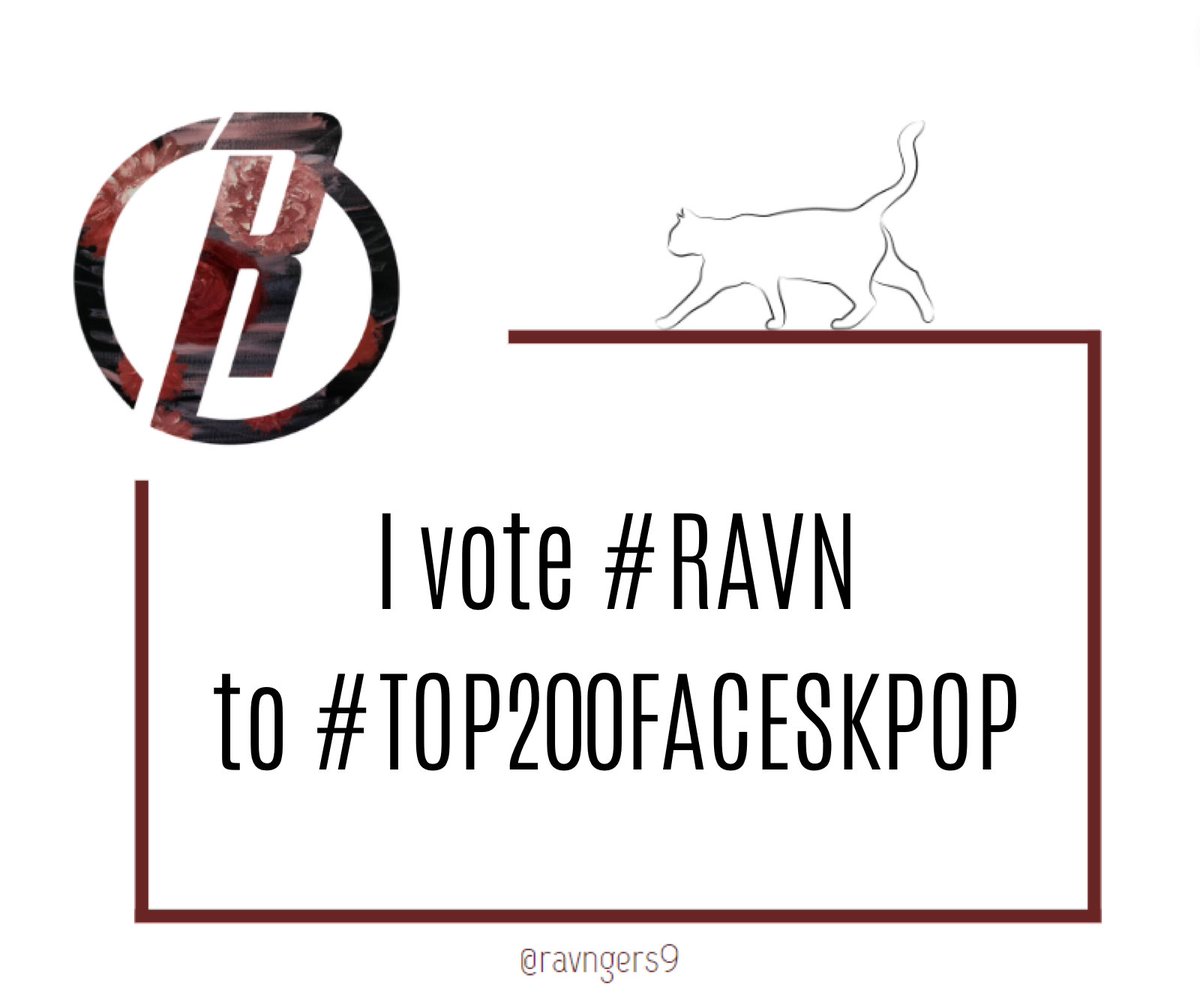 Jjonyangdan, Ravn is nominated for one of the top 200 faces in kpop! To show support for our flame, please use the phrase/hashtags: “ I vote #RAVN to #TOP200FACESKPOP ” Comment under this post and the voting link and make sure to vote in the poll! 🔗: x.com/top100kpop/sta…