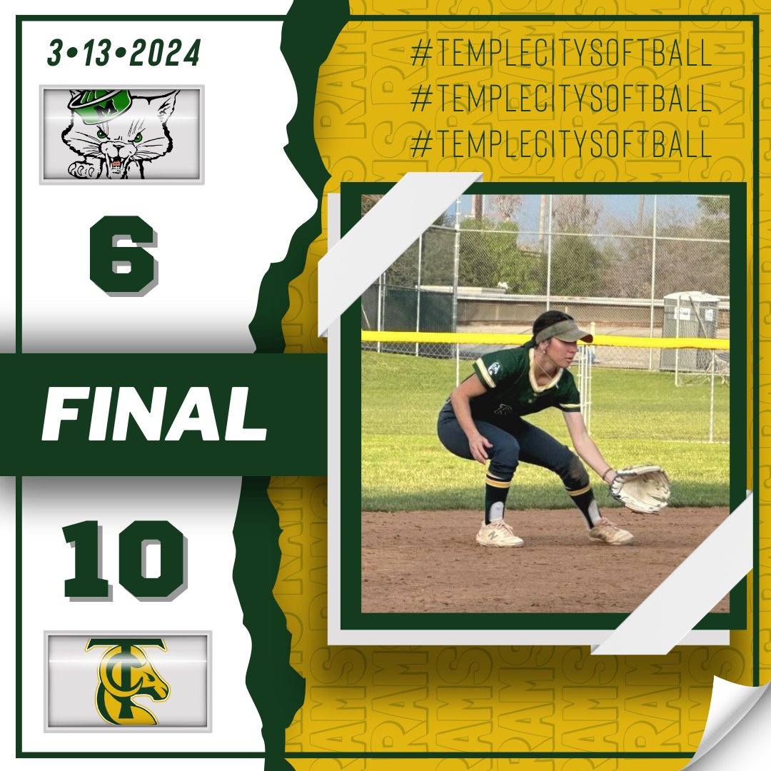 What a game!!! Temple City comes out on top with the Win! Let's keep it going. 

Sam Womack 3-5 2B 5RBI
Kassandra Gewecke 3-4 2RBI; 7IP 7K
Amaris Valenzuela 3-4 2RBI
Mel Lansford 2-4
Sheridan Gonzalez 2-4

#RioHondoLeague #RHL #tchs @James_Escarcega @SGVNSports @CoachArreola