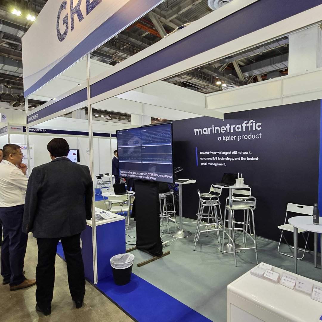 We are here, at the Asia Pacific Maritime event in Singapore, for our second day. Come and join us at Stand C-F06 on Level 1. Whether you're interested in discussing industry trends, gaining insights, or have any questions, we're here to assist you. #marinetraffic