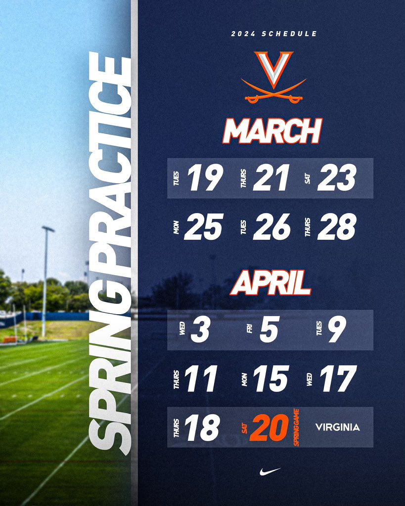 Thank you to @jsperos for inviting me to spring practice! Excited to go and see @UVAFootball.