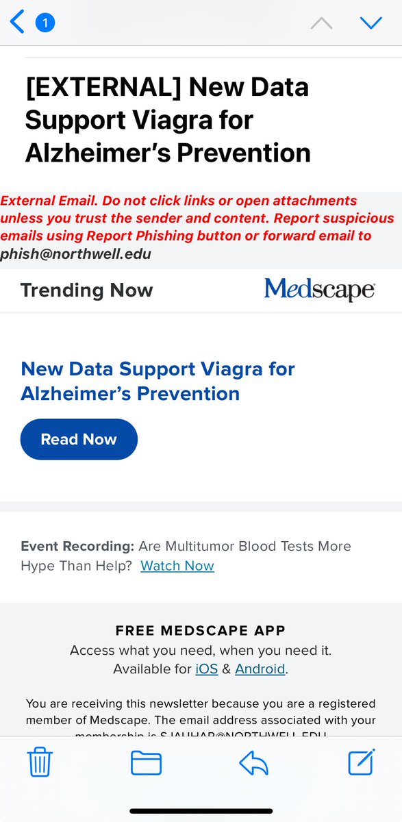 Anyone else getting fatigued by Medscape's clickbait emails? Part of me wants to unsubscribe -- but then I'm afraid I'll miss the latest cure for cancer.