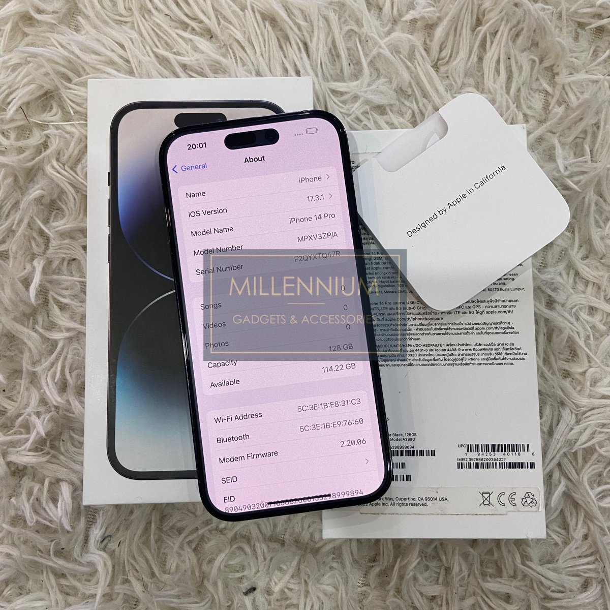 milleniumgadget's tweet image. Iphone 14 Pro 128GB ZP (Space Black)

- Battery Health 86%
- Condition 9/10 
- Allpart Original 
- Phone &amp;amp; Box only 
- RM 3700‼️

Area Shah Alam / KL
#millenniumgadgets #millennium #14pro