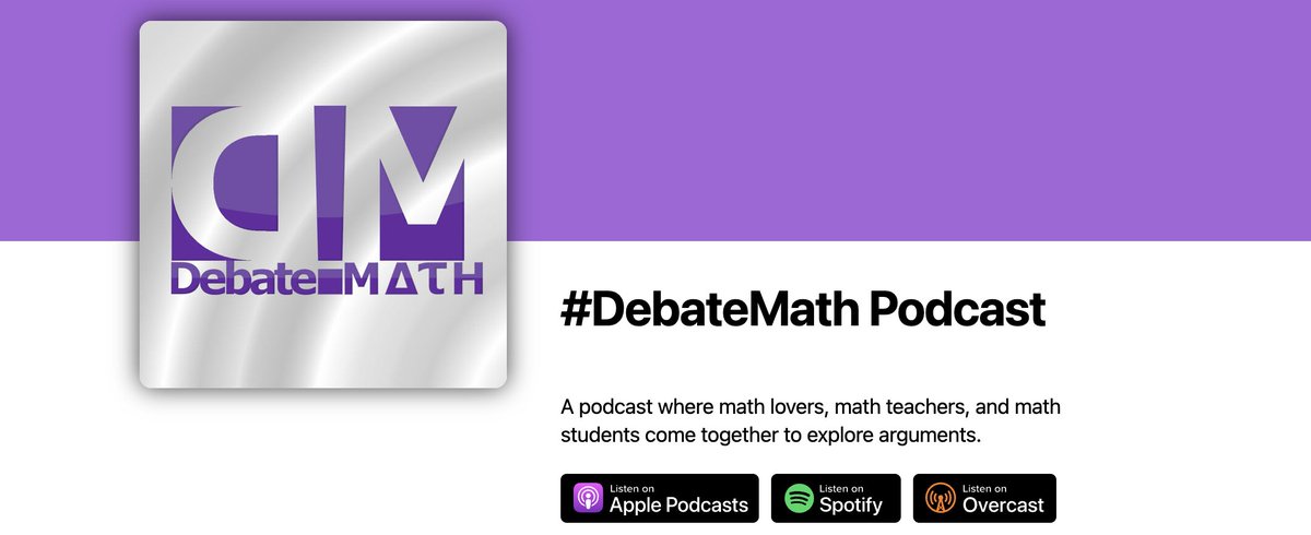 Just recorded an episode to be released in June. Unique format where it was a solo guest debating with the hosts @cluzniak @Rob_Baier @debatemathpod asking questions of my position. My position? Mathematics is dead in education How did it go? 🔥;)