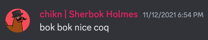 historic

bok bok nice $coq 

<a href="/SherbokH/">Sherbok</a> 11/12/2021 🐓🔺