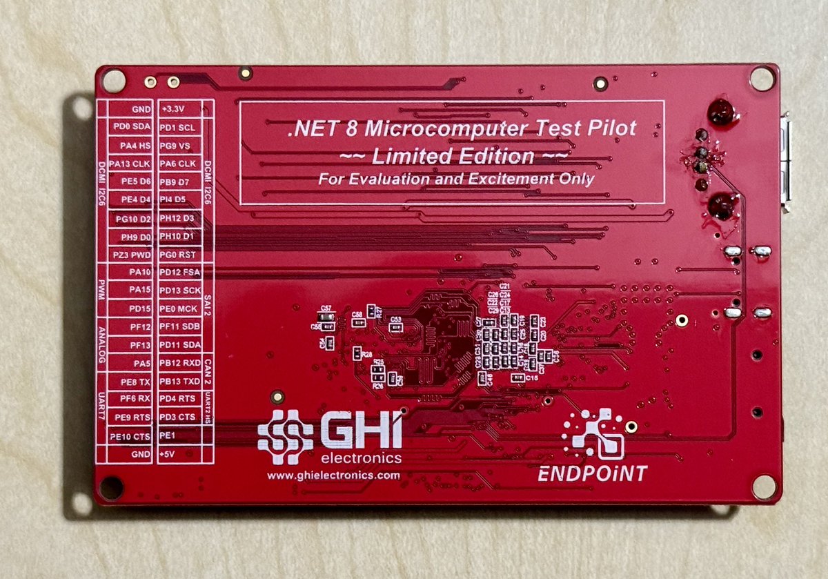 keith_developer's tweet image. New fun little development board by @GHIElectronics with @mikroel click board support. Nice case! #STEM #Robotics #Python #.Net