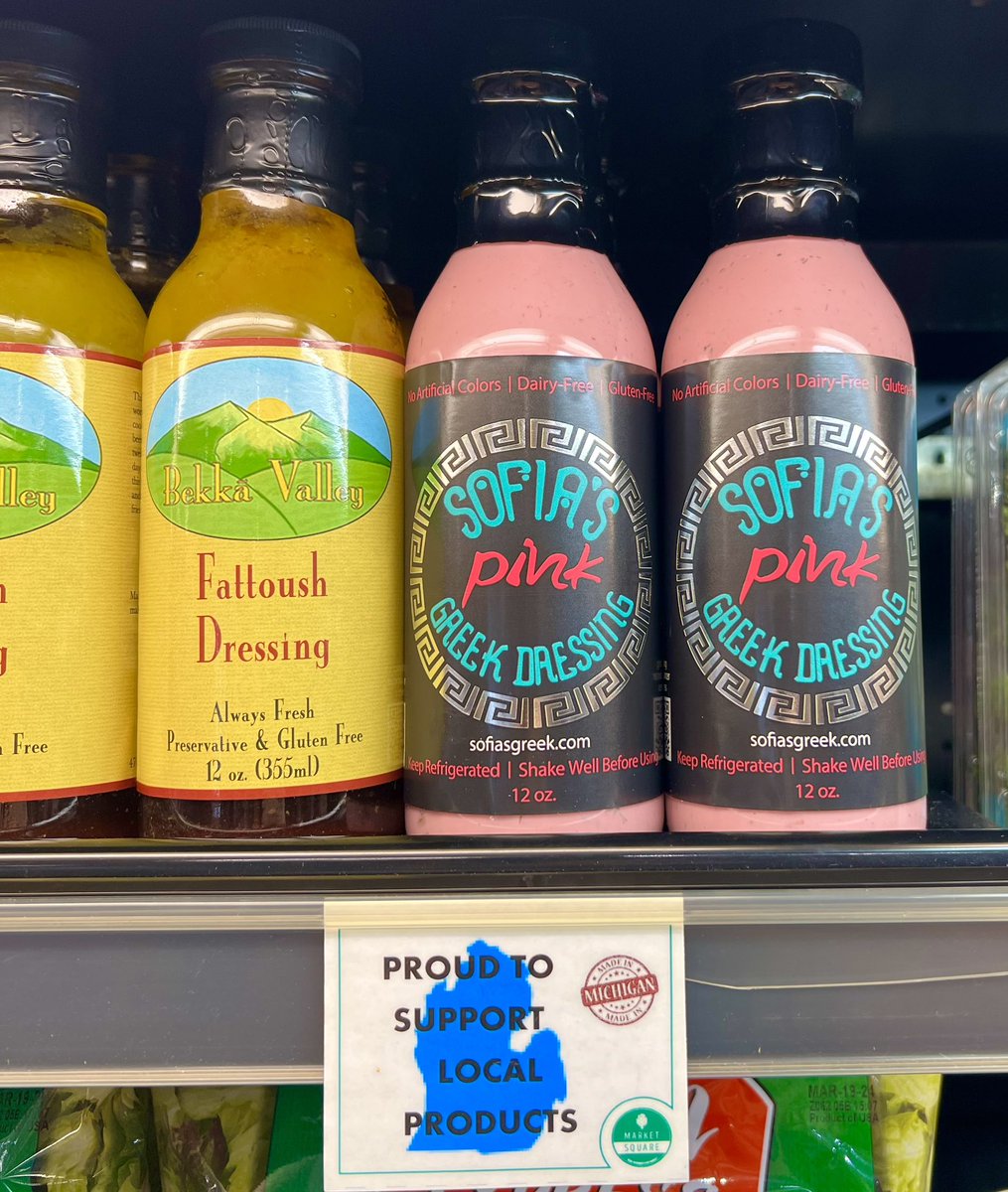 FAMOUS Sofia’s Pink greek dressing is supporting breast cancer awareness🩷. NOW sold across Michigan stores and markets!! please show some love and support! Thank you so much. @FoodSupermarket @foodandwine @esm_magazine @jimsfoodmart @FoodmartUg @BJsWholesale @SamsClub @kroger