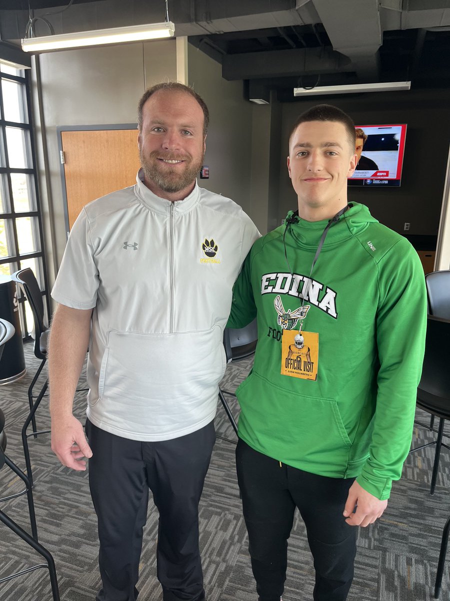 Thank you for a great Junior Day @WayneStFootball!! I can’t wait to be back! @COACHMCLAU @_CoachTJohnson_ @willanglin13 @EdinaFBRecruits @EHSHornetsFB