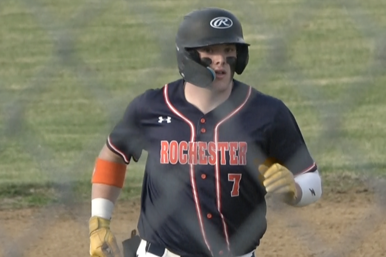 Channel1450com's tweet photo. Swaney’s Slam Highlights Home Opener Victory For Rochester  https://t.co/zqPp2R0q7w https://t.co/ZMLwzXWwW5