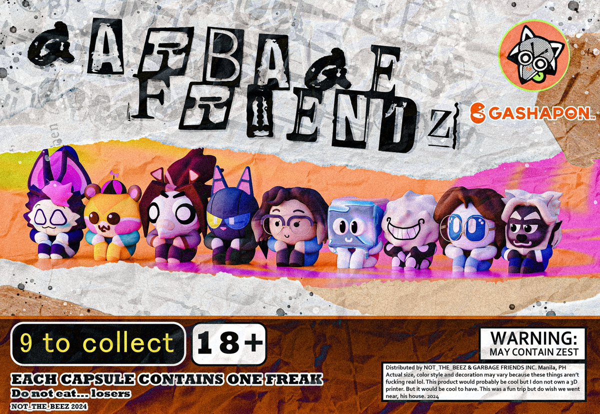 🟢🧡🗑️GARBAGE FRIENDS 🗑️🧡🟢 - Can YOU collect them all? -