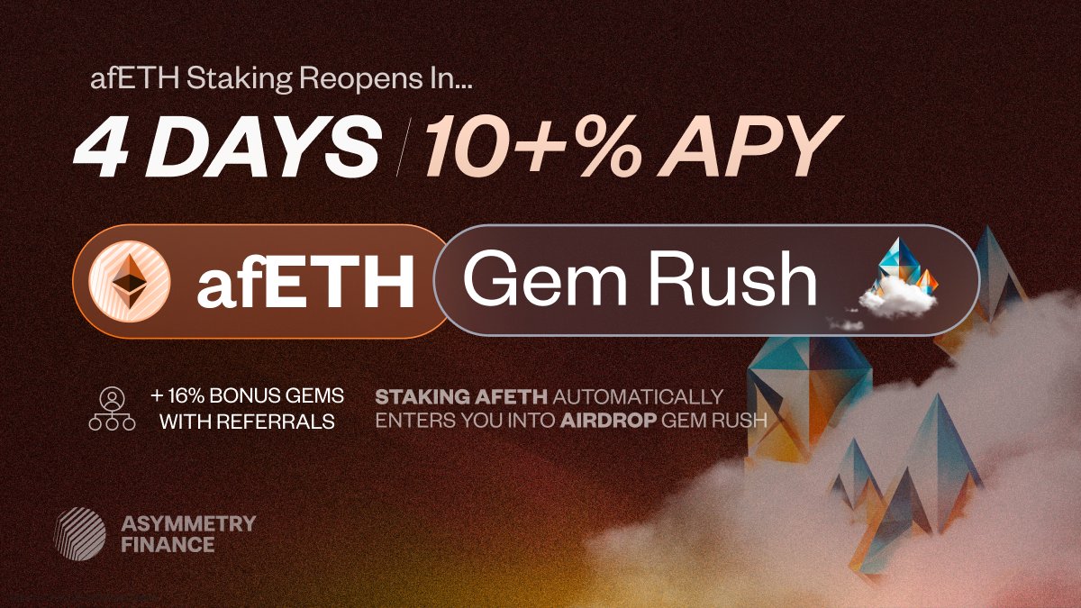 Tuesday 19th March Mark your calendars 📆 10%+ real yield on ETH, if you’re fast enough.