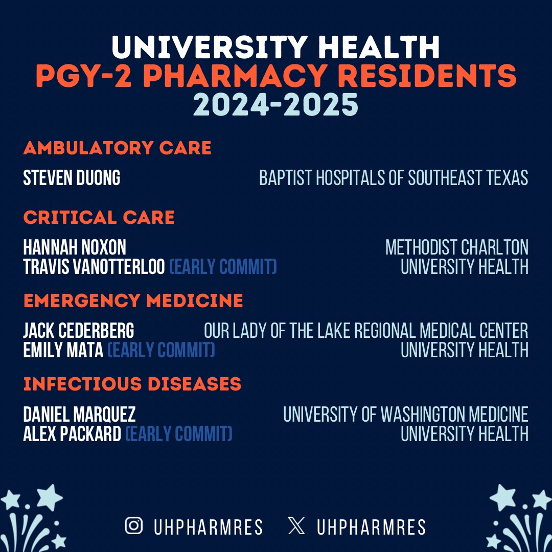 University Health Pharmacy Residency Programs tweet media