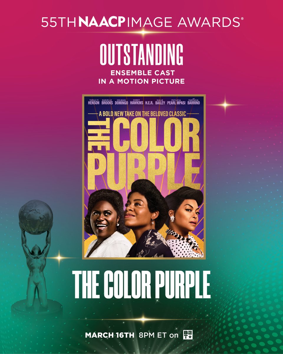 Congratulations to @thecolorpurple for winning Outstanding Ensemble Cast in a Motion Picture! 💐🙌🏾 View the full list of tonight's #NAACPImageAwards winners at the link in our bio.