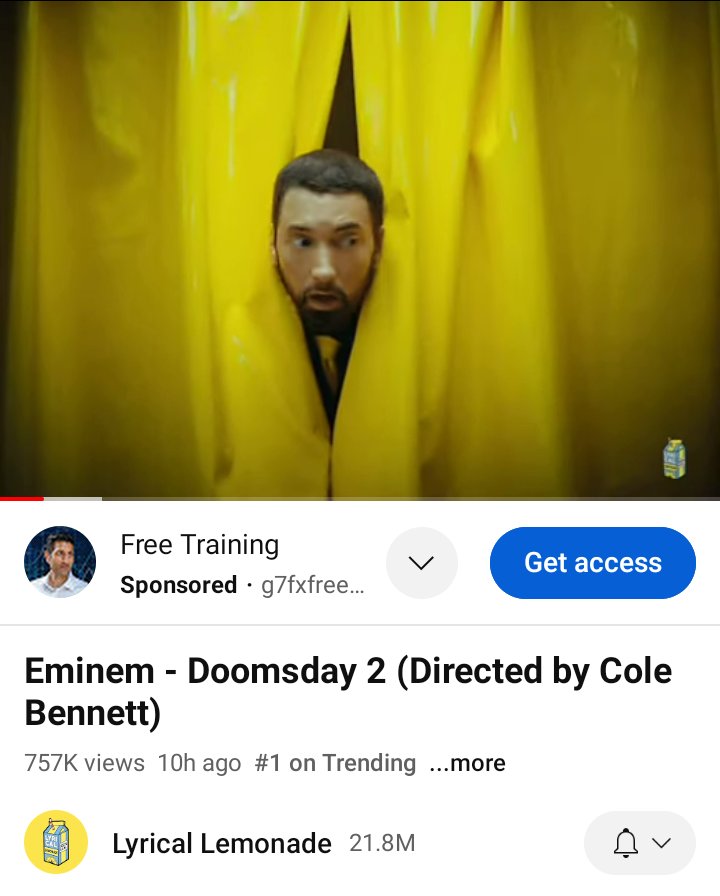 Eminem's Doomsday 2 from #AllisYellow is #1 on trending 🔥📈
#DOOMSDAY2 #DoomsdayPt2