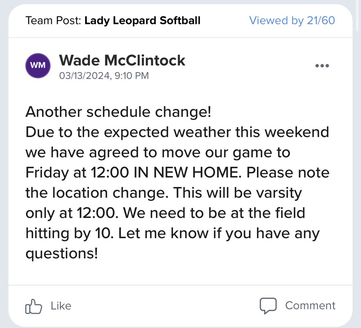 New Home Softball tweet media