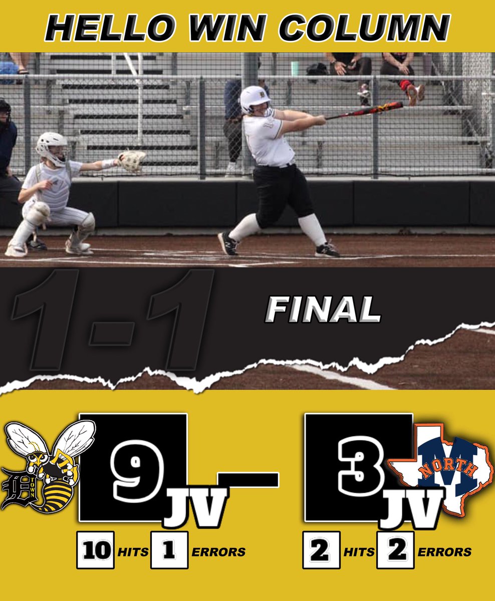 DHSLJSoftball's tweet photo. Varsity moves to 1-1 in District (13-7-2) and JV moves to 5-0 on the season.
Wednesday Night GOATS:
Energy GOAT- Bella Palmer
Defensive GOAT- Emmerson Dickinson
Offensive GOAT- Maddison Luper (9th HR or the season) https://t.co/D8IVP6CvEz