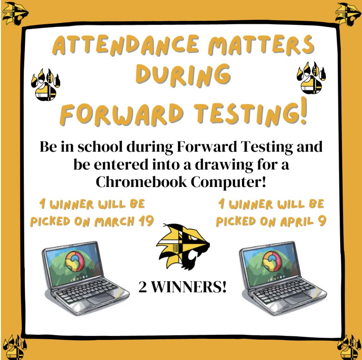 FLWWILDCATS's tweet photo. Forward Exam Information for FLW #flwwildcats #wawmproud #TheWestWay https://t.co/SgXOa0SWqC