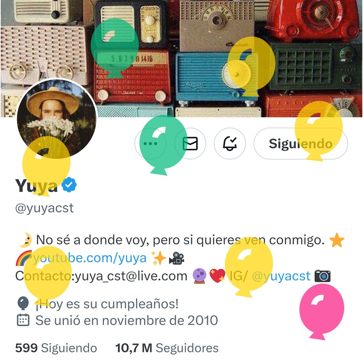 Guate_yuya's tweet photo. FELIZ CUMPLE @yuyacst te amamos ❤️❤️❤️❤️✨️
Síganla en su IG es más activa. https://t.co/FJ74uNNGSd