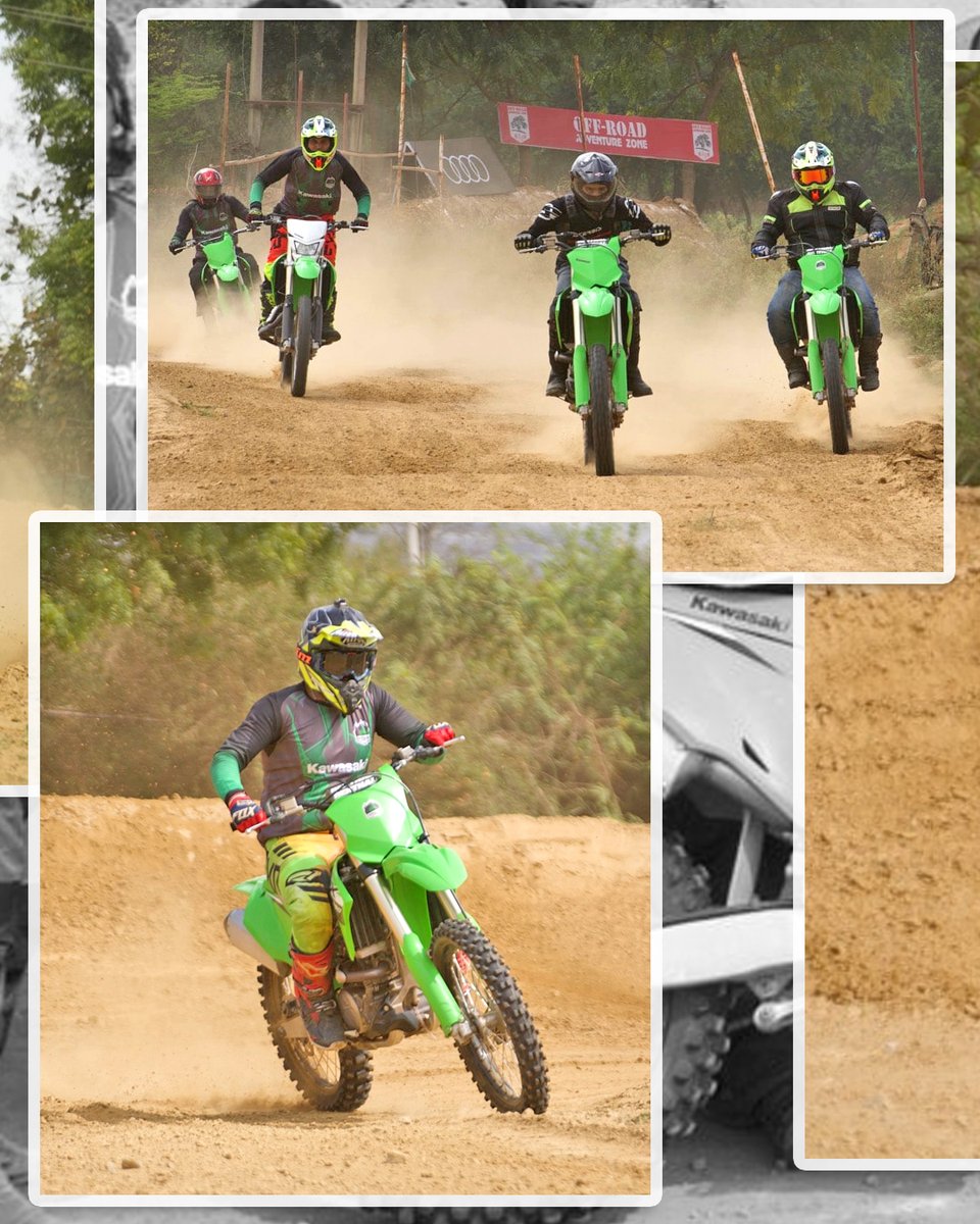 Kawasaki's Off-road carnival-Delhi roars to life, igniting passion for adventure and engraving unforgettable memories in the hearts of all who dare!! . . For More Information of Kawasaki Off-Road motorcycle range please visit our website. Link :-kawasaki-india.com