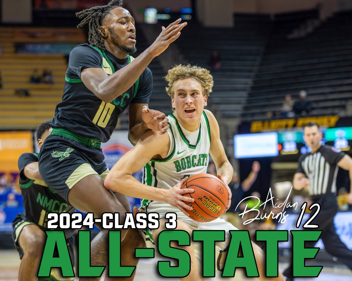 Senior, Aidan Burns has been named to the Class 3 2024 All-State Team