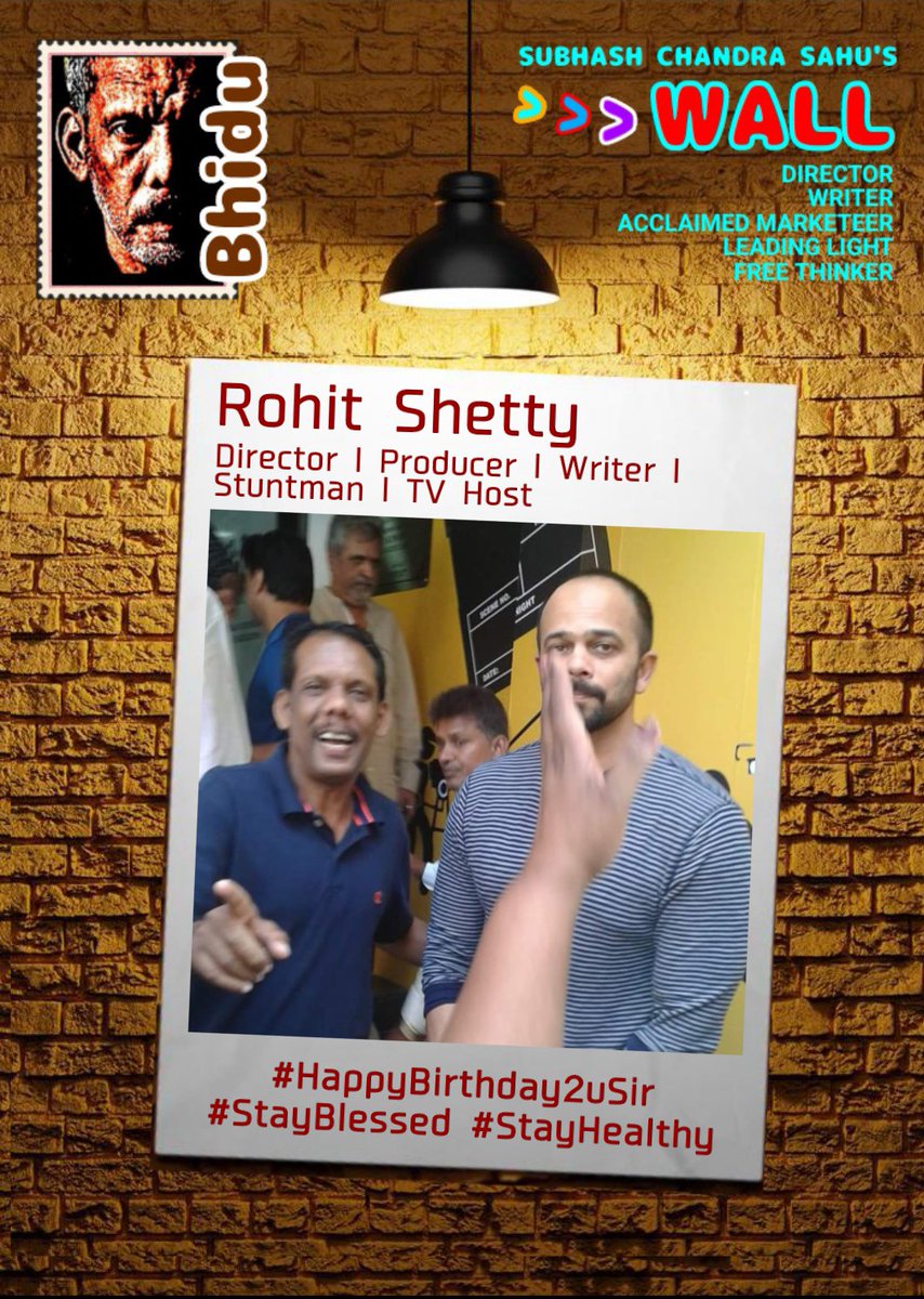 #Bhidu

#Rohit_Shetty
Director l Producer l Writer l Stuntman l TV Host
#HappyBirthday2uSir
#StayBlessed #StayHealthy