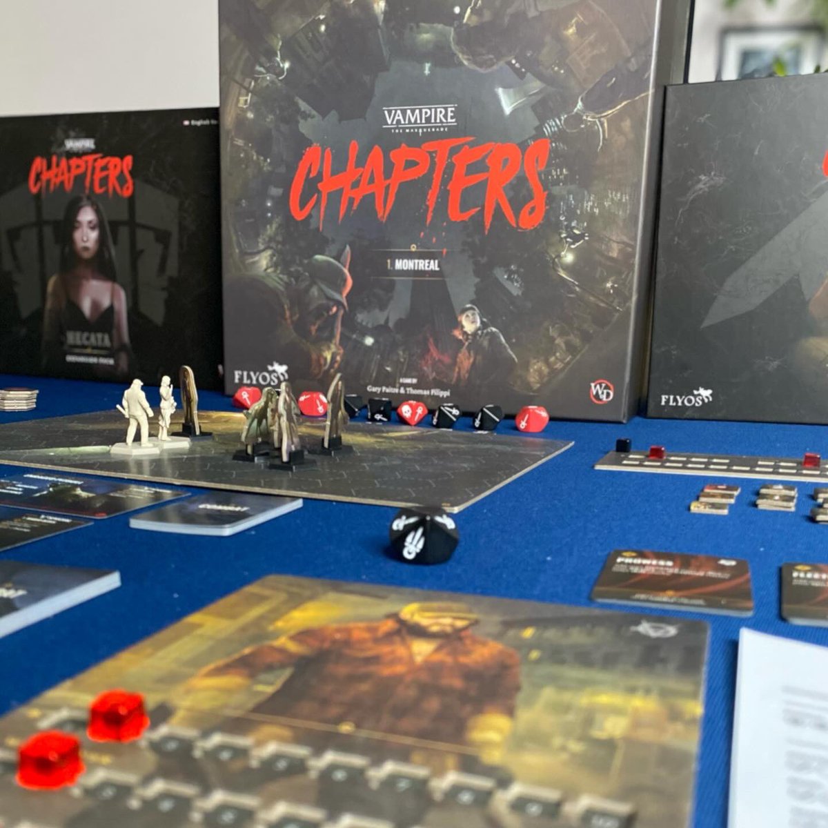 🧛‍♂️Vampire: The Masquerade - Chapters🩸

A meaty co-op RPG with a ton of unlockable content inside a box that will have a significant presence on your game shelf.

🥾This game is currently on Kickstarter and is fully funded, only a couple days left! #kickstarter