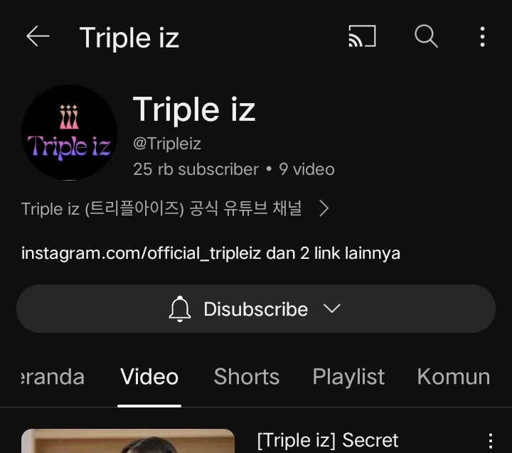 GabutTenanYo's tweet photo. congrats 🎇 25k subscribers ❤️‍🔥

jangan lupa subscribe yt channel Triple iz buat yang belum 👍

#트리플아이즈 #TripleIz #Triple_iz #디타 #DITA #SECRET_NUMBER #이지 #E_JI #ICHILLIN #아리아 #ARIA #XIN https://t.co/fyDd6F7Ria