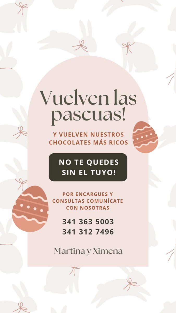 xigarcia1's tweet photo. Holis, como todos los años con @Martina_Garcia2 vamos a estar vendiendo estos empalagosos huevos de pascua 🐰 

Quizás no es de su interés comprar pero podrían ayudarnos mucho compartiéndolo ✨

No olviden encargar con tiempo 🤍 https://t.co/TbmCMzKq4J