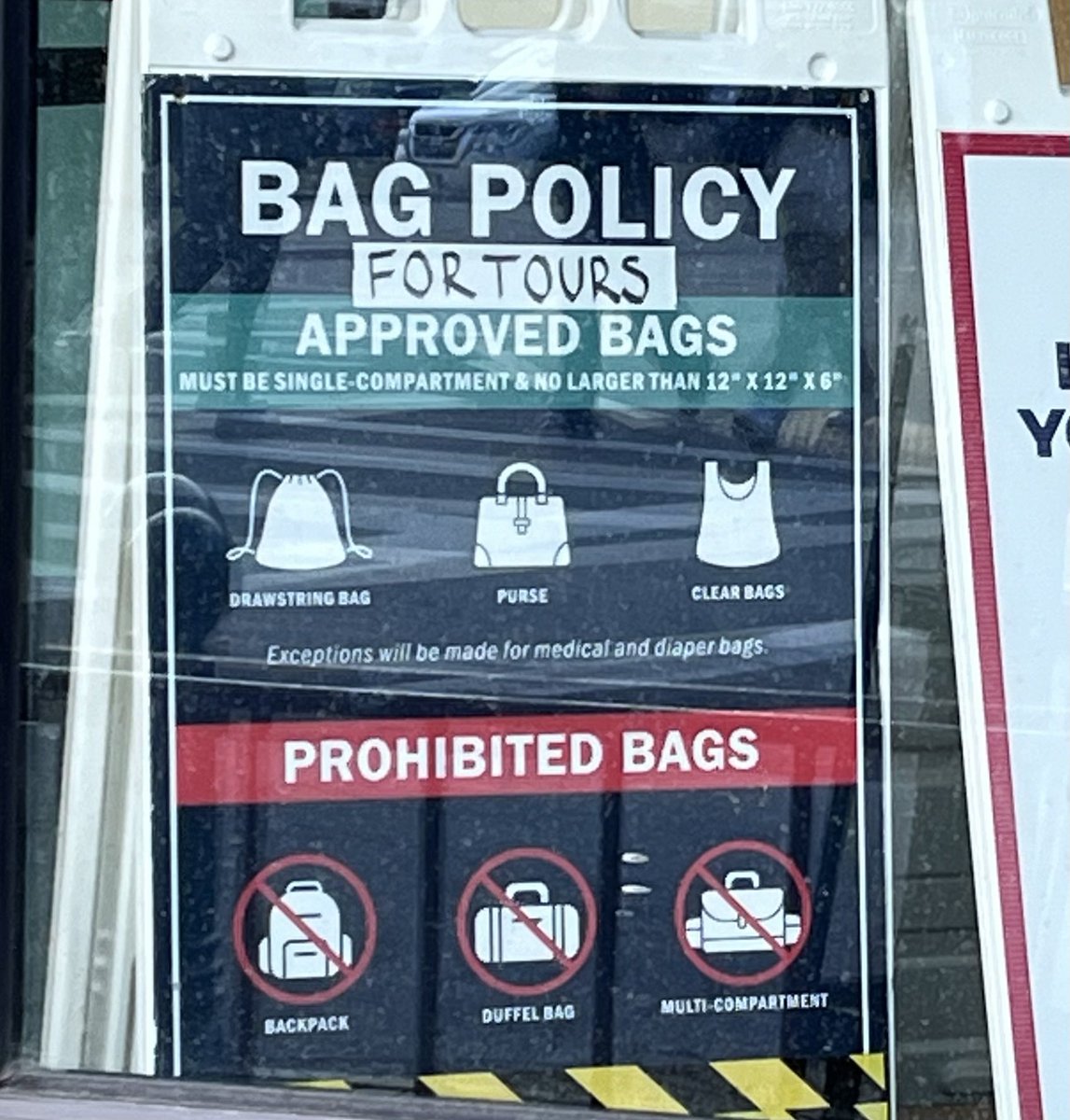 Exempel på en rimlig väskpolicy på en idrottsarena (Fenway Park). Kan vi sluta vara rädda för påsar på evenemang?