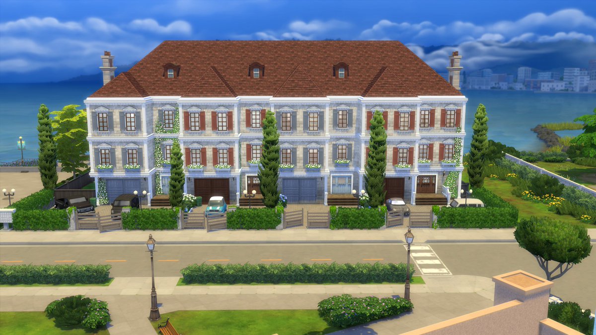 Simventure77's tweet image. Sam Sequoia townhomes with CC 
Speedbuild on my youtube channel Simventure77