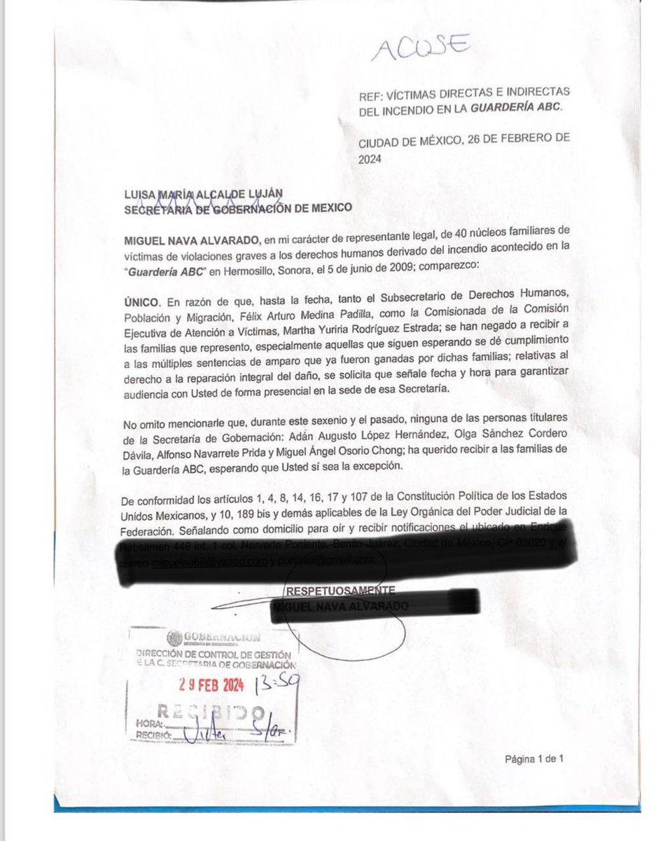 miguelnava_'s tweet photo. @arturomedinap @SEGOB_mx A la monarquía si la recibes y te tomas fotos; por qué no haces lo mismo con las madres que perdieron o sus hij@s resultaron lesionados en la #GuarderíaABC ?

Te solicitaron audiencia por escrito,te has negado, ya te acusaron y pidieron audiencia a tu jefa @LuisaAlcalde @SEGOB_mx https://t.co/G9TGc0nGxh