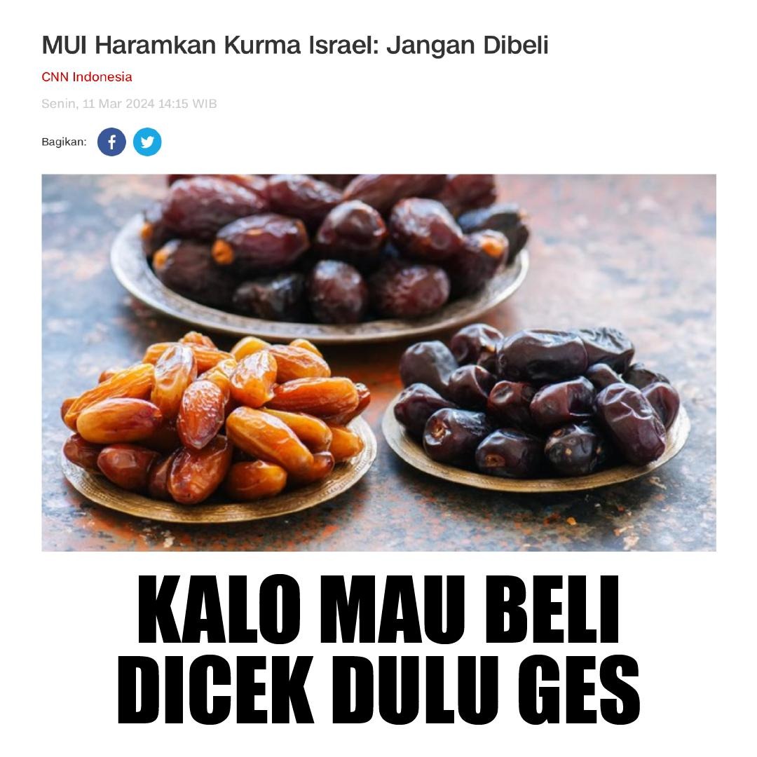 Hati-hati guys... stay boycott dan perhatiin produksi dan company nya.

#Ramadan  #Puasa  #BoycottIsrael  #FreePalestine