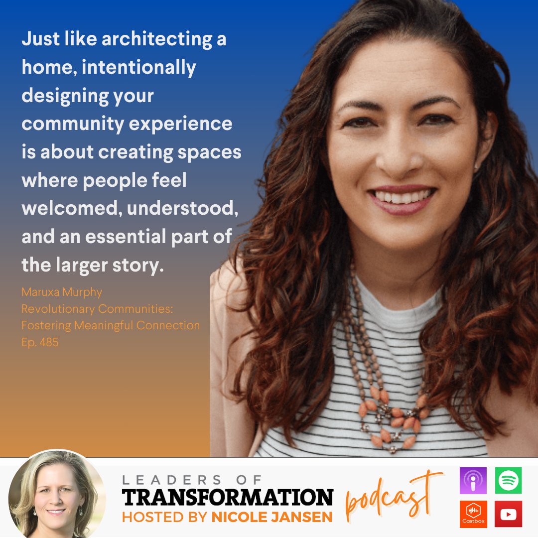 How do you cultivate meaningful connections? Join us as community architect Maruxa Murphy shares her strategies for intentional, values-driven community building: bit.ly/3T8LnLq

#onlinecommunity #brandexperience #revolutionaries #leadership #transformation #podcasts