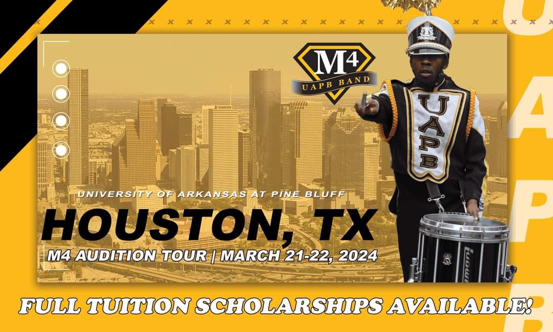 Another university coming thru next week with full tuition offers. I'm challenging my seniors to top $million in band scholarship offers this year @HisdAcademics @RenferdJoseph @Principal_Reyna