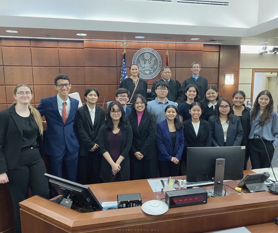 guamcourts's tweet photo. Congratulations to the @fdmsguam and @aolguam mock trial teams for winning Tuesday's semi-finals and advancing to the finals! Amazing job to OHS and SHS!

The mock trial finals will be at the Supreme Court of Guam on March 18, 5:30 pm. See you there! https://t.co/ERIoHXQJoy