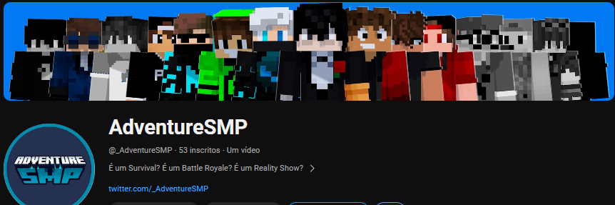 O AdventureSMP está de cara nova! Iai gostaram? Oque esse banner significa??